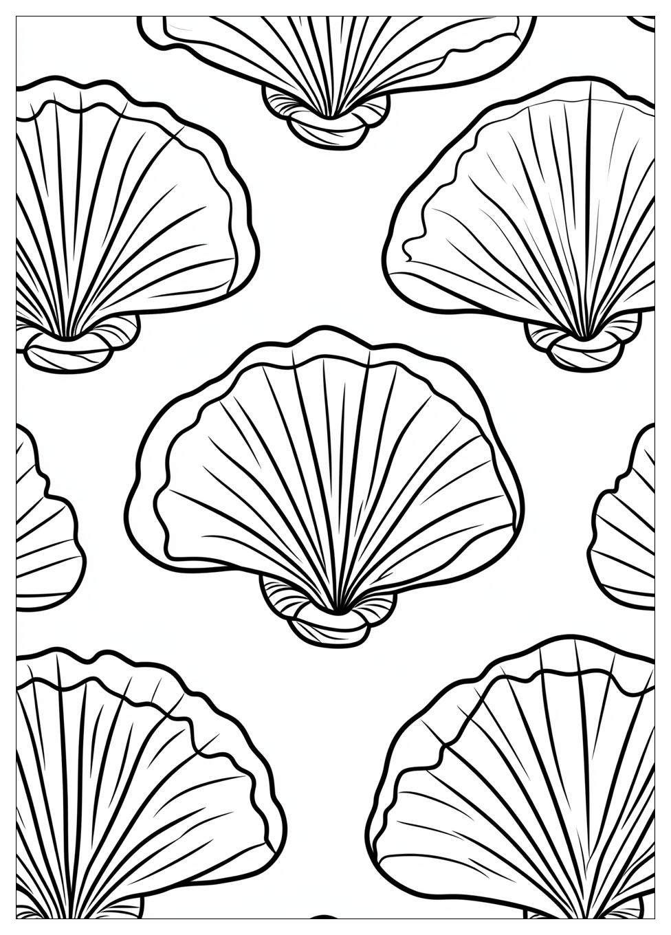 Muscheln Ausmalbilder 12