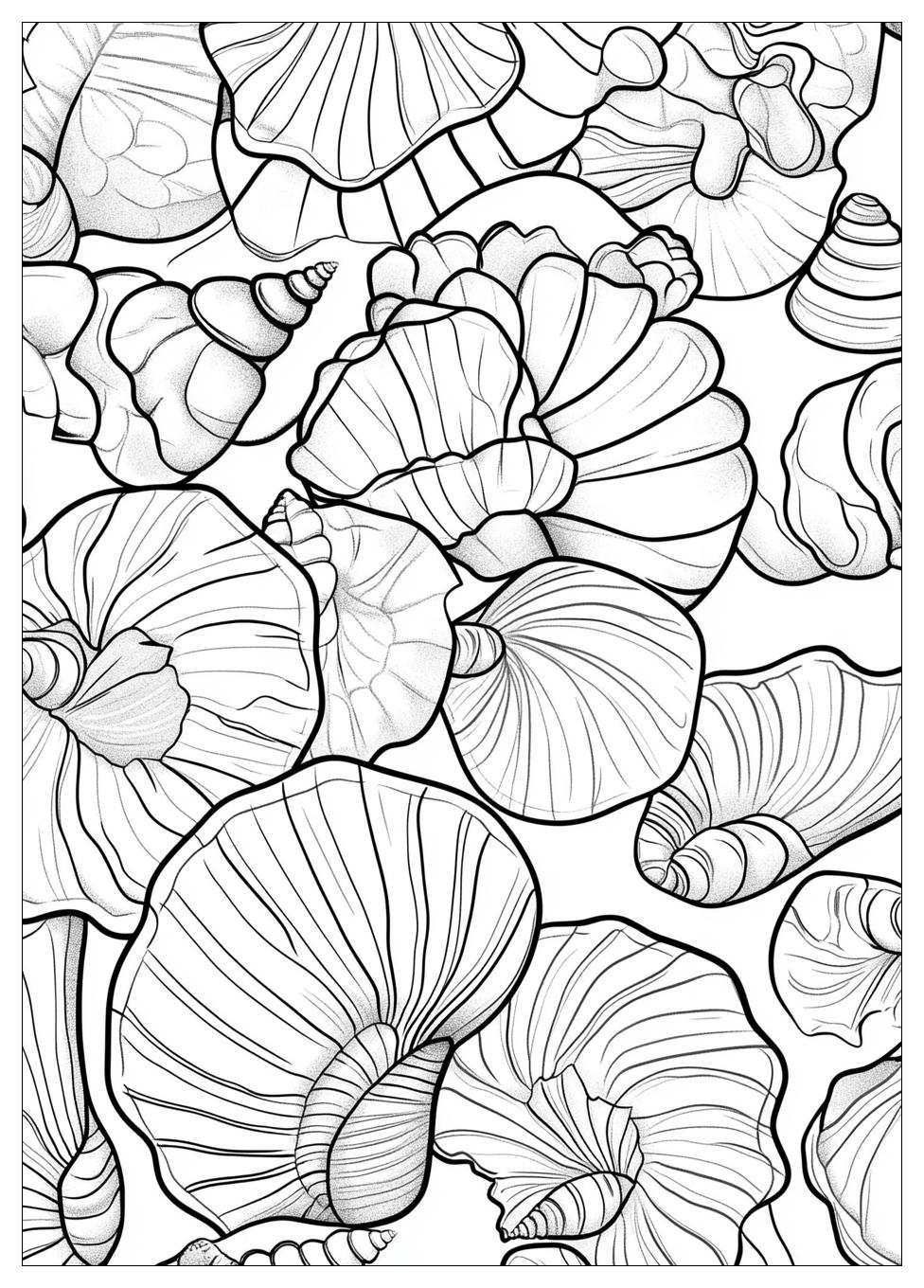 Muscheln Ausmalbilder 13