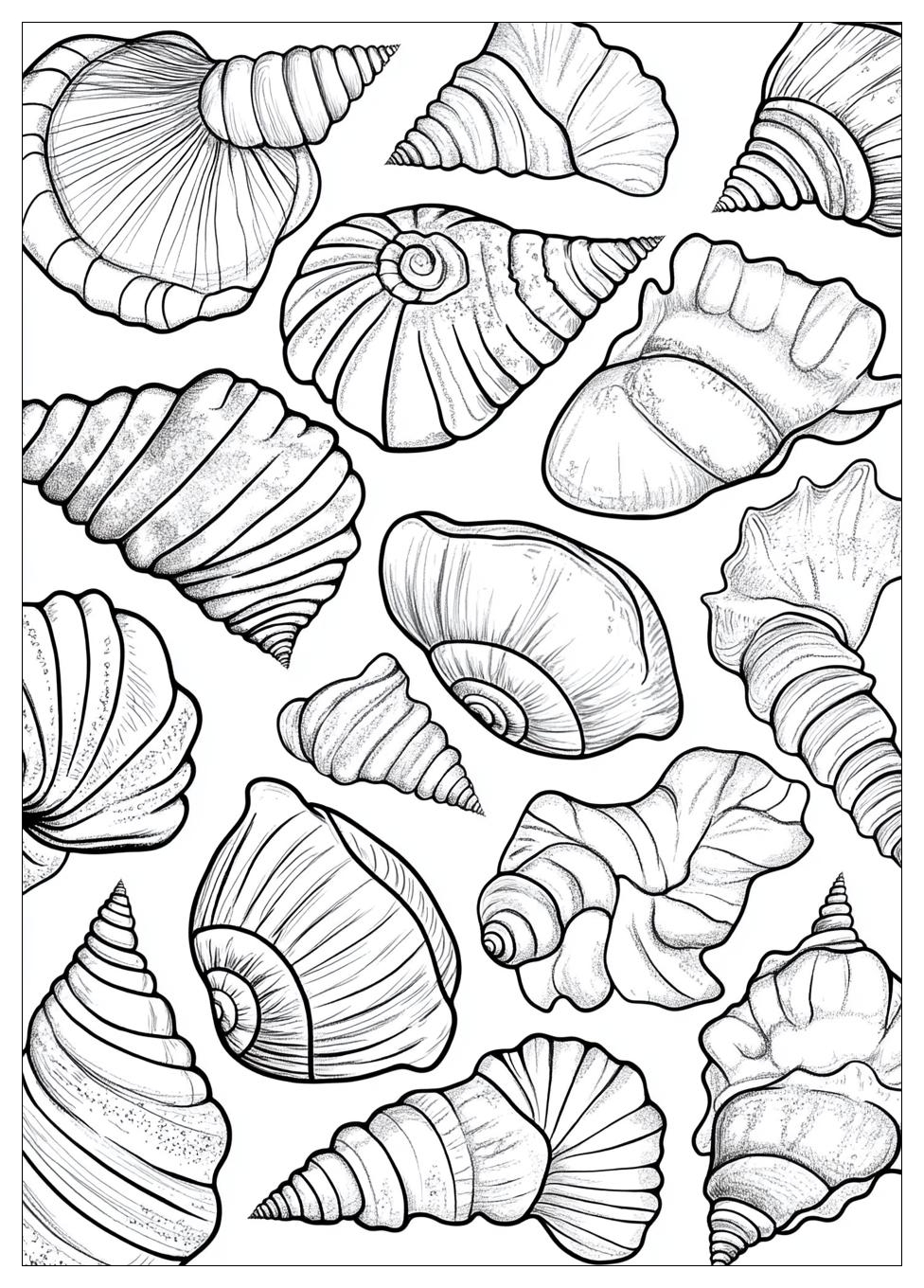 Muscheln Ausmalbilder 14