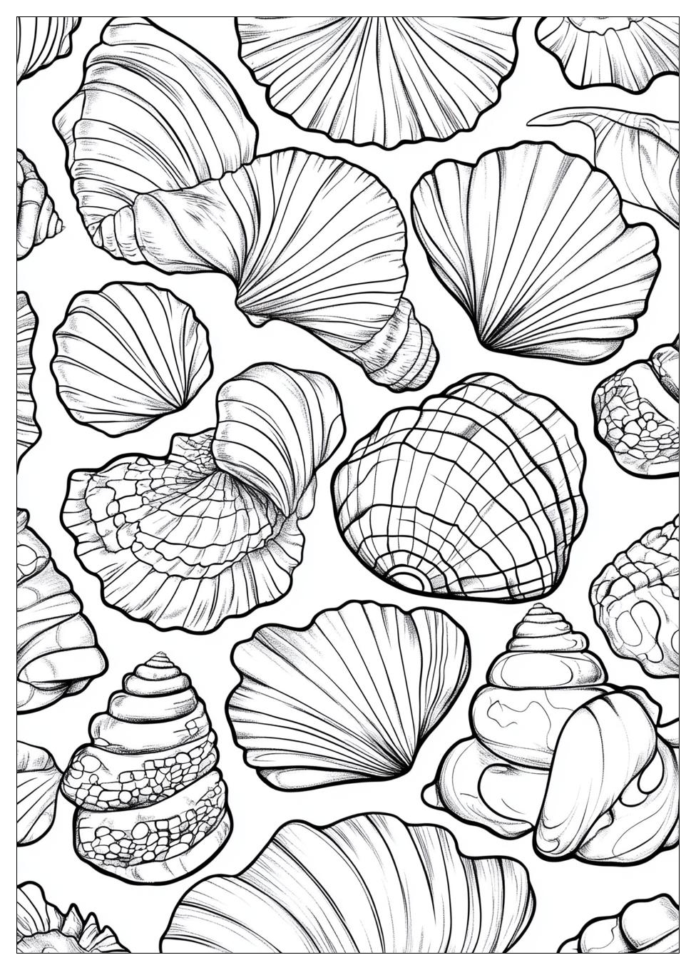 Muscheln Ausmalbilder 16