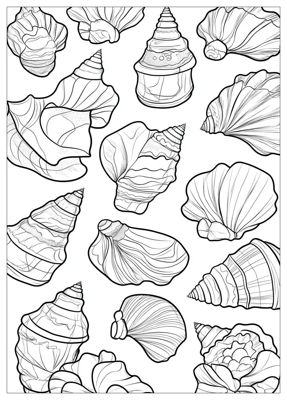 Muscheln Ausmalbilder 20