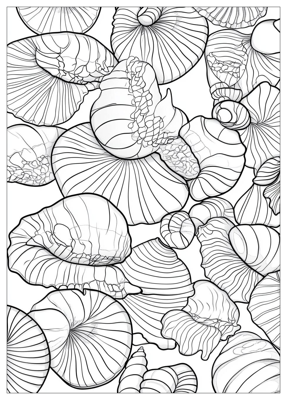 Muscheln Ausmalbilder 21