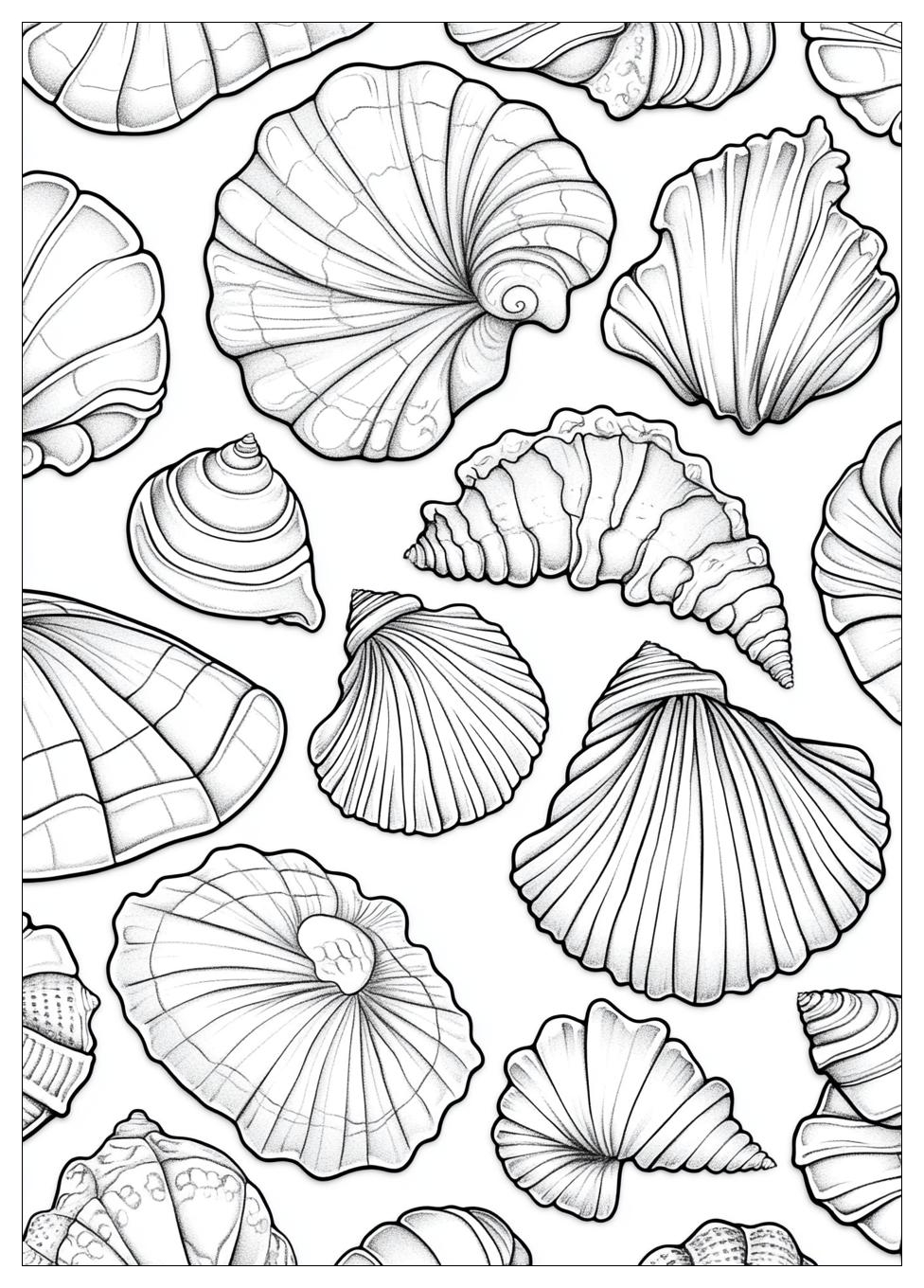 Muscheln Ausmalbilder 22