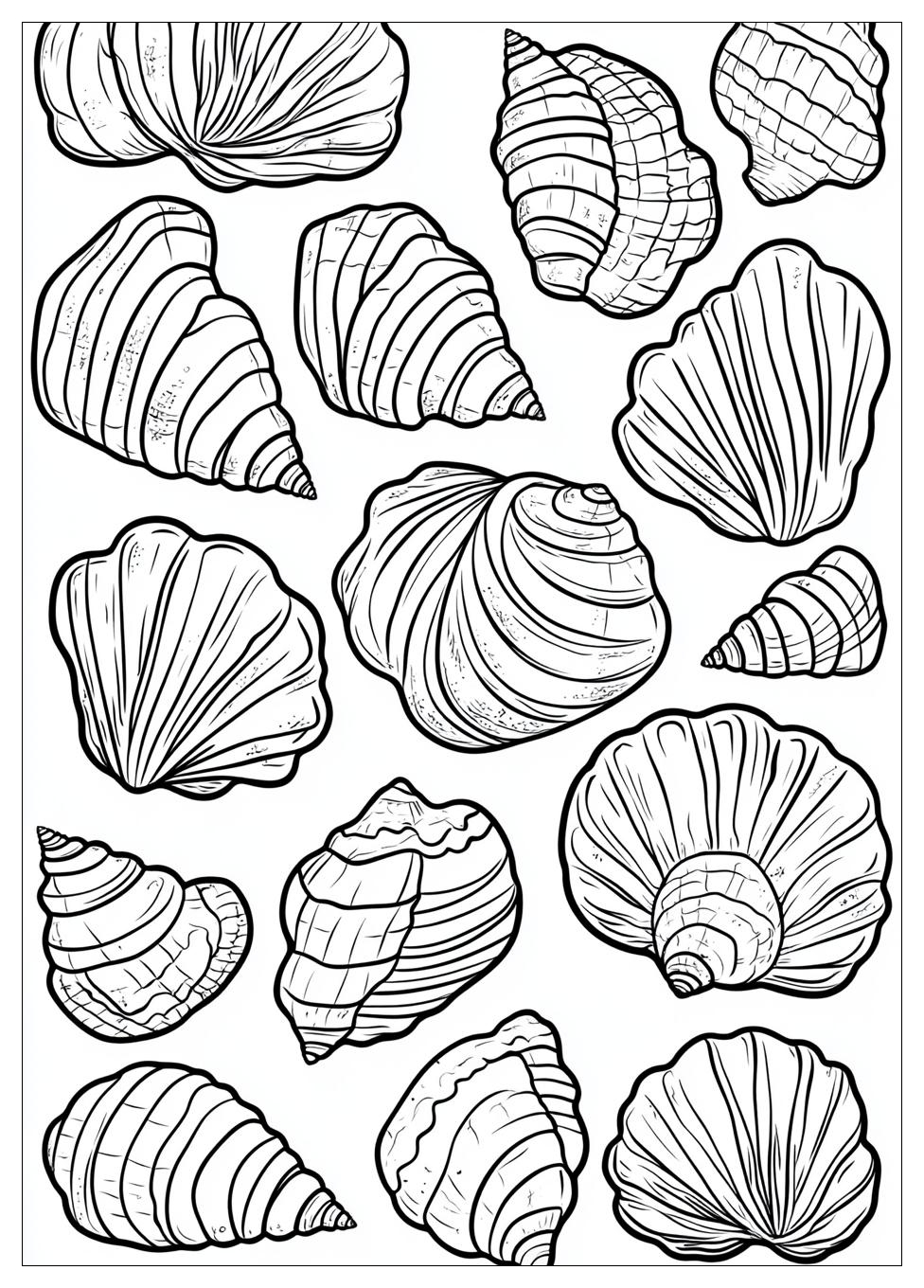 Muscheln Ausmalbilder 24