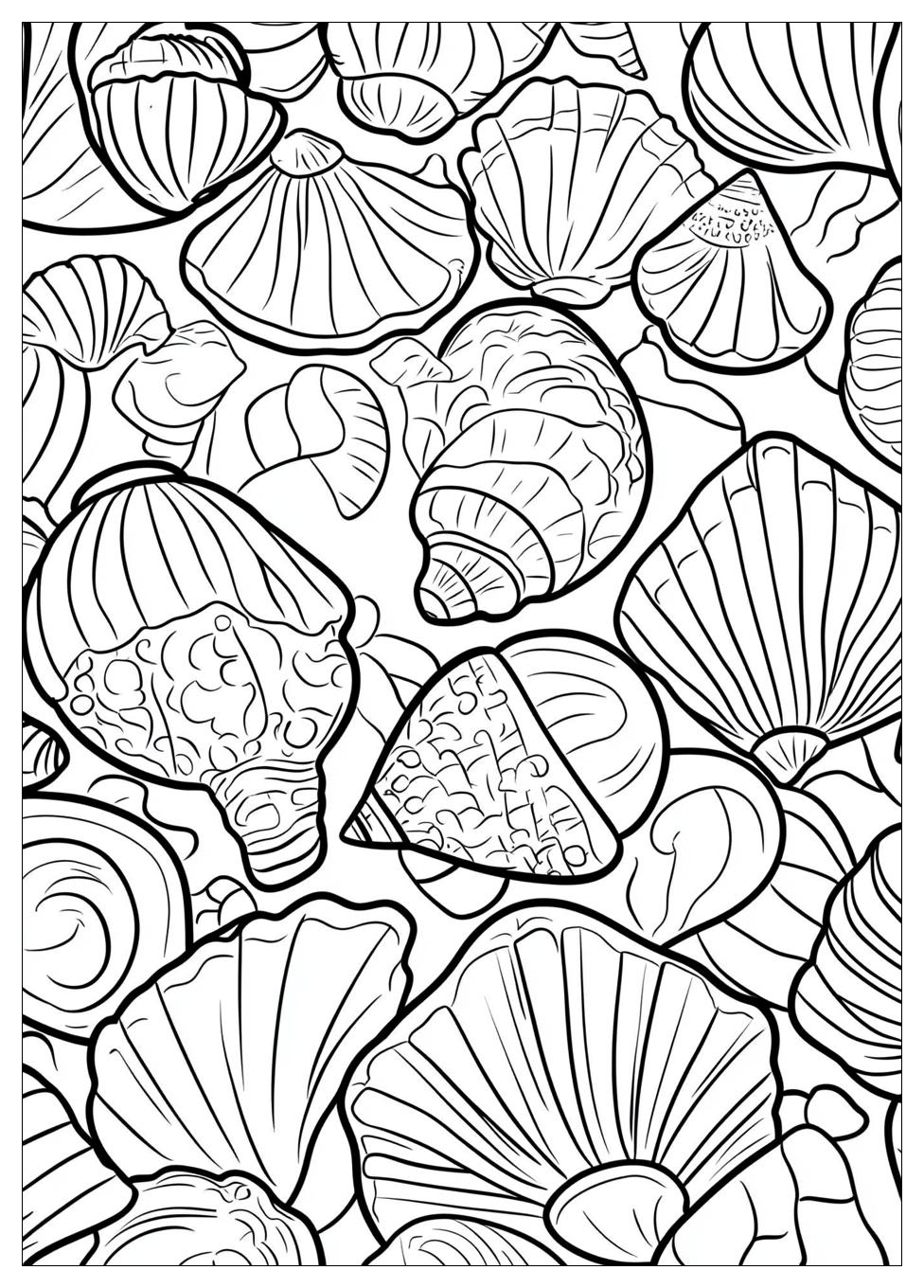 Muscheln Ausmalbilder 5