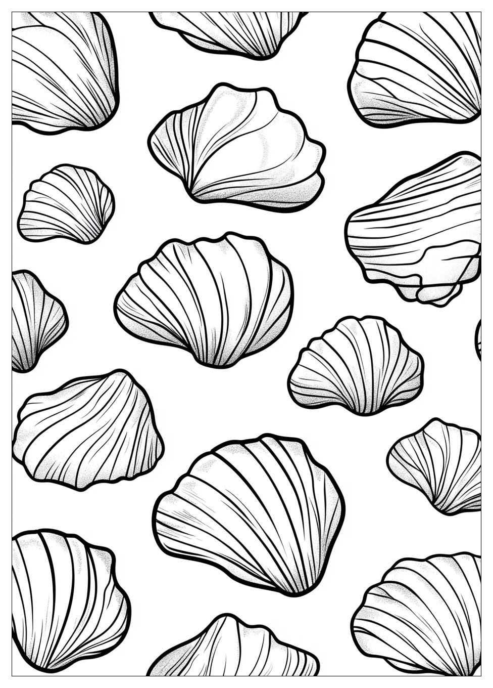 Muscheln Ausmalbilder 6