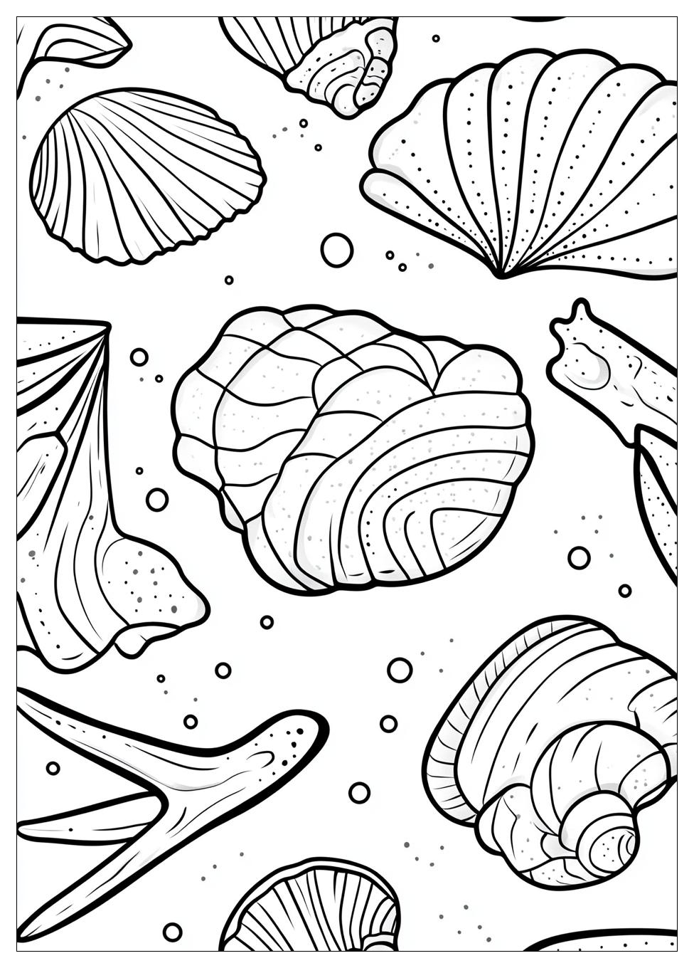 Muscheln Ausmalbilder 7