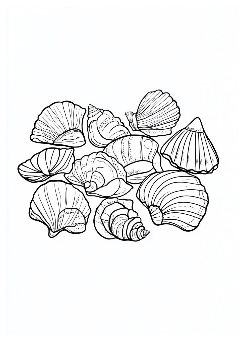 Muscheln Ausmalbilder 8
