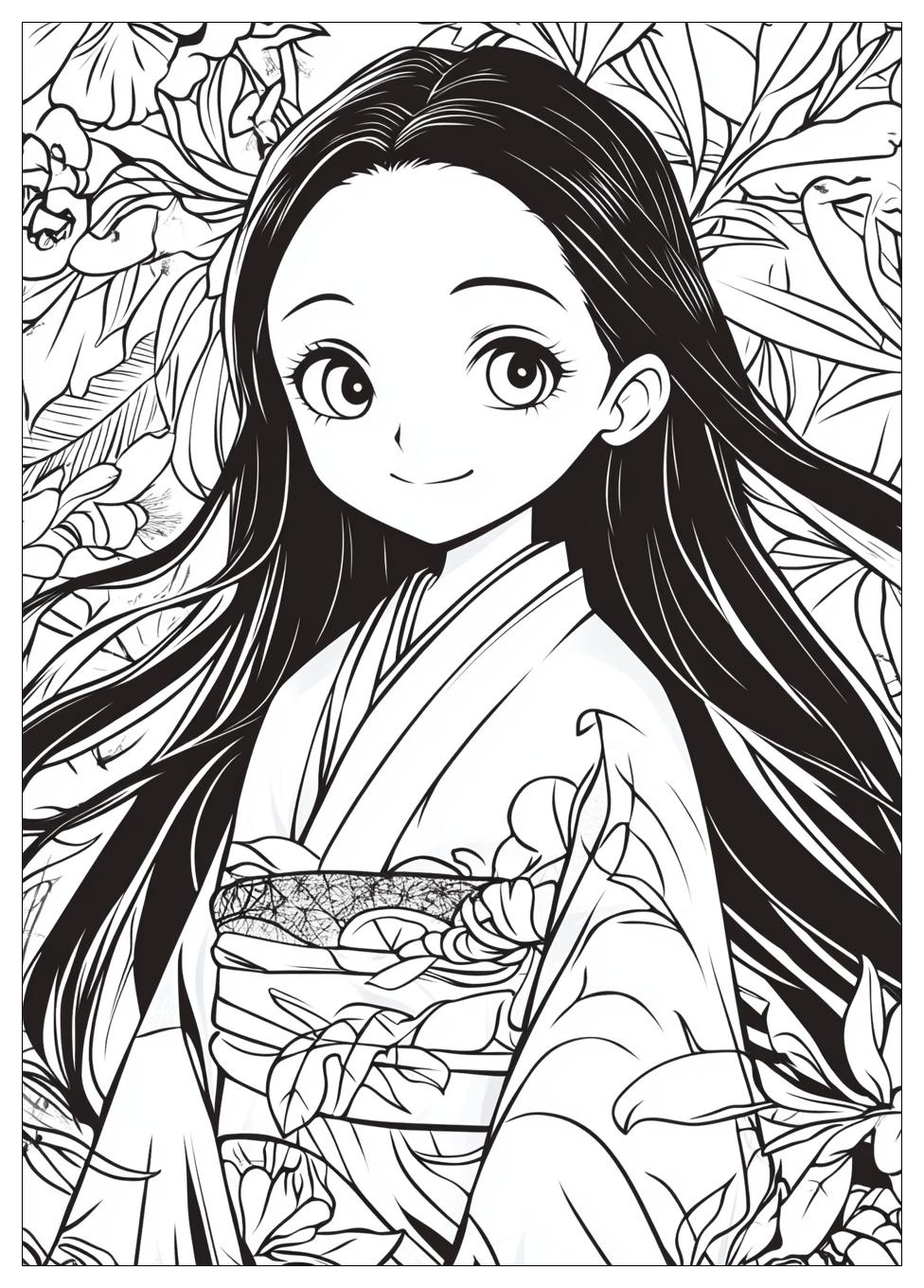 Nezuko Ausmalbilder 11
