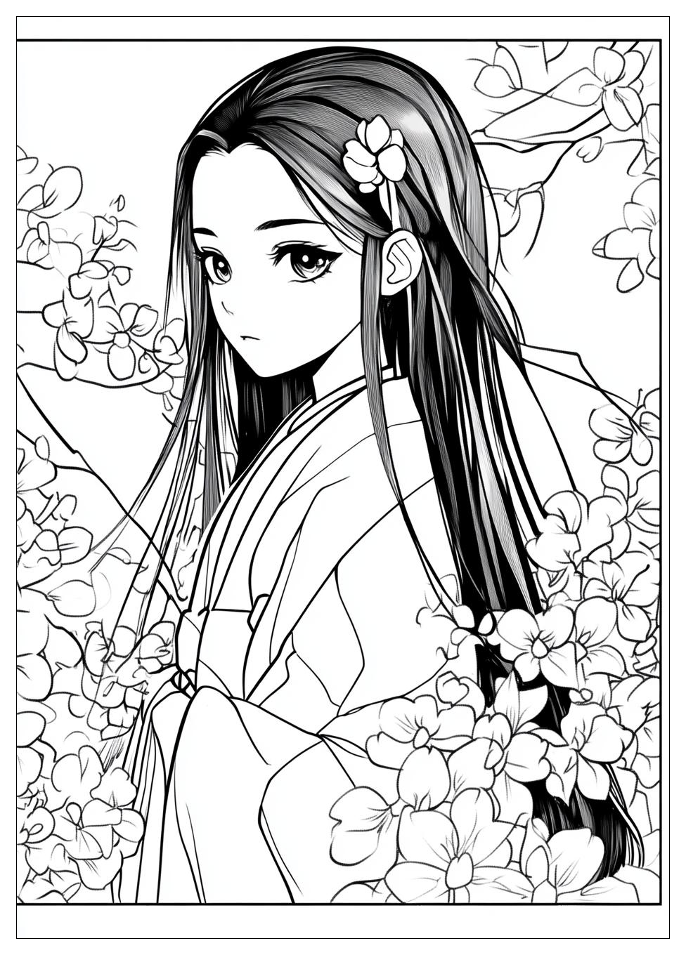 Nezuko Ausmalbilder 12