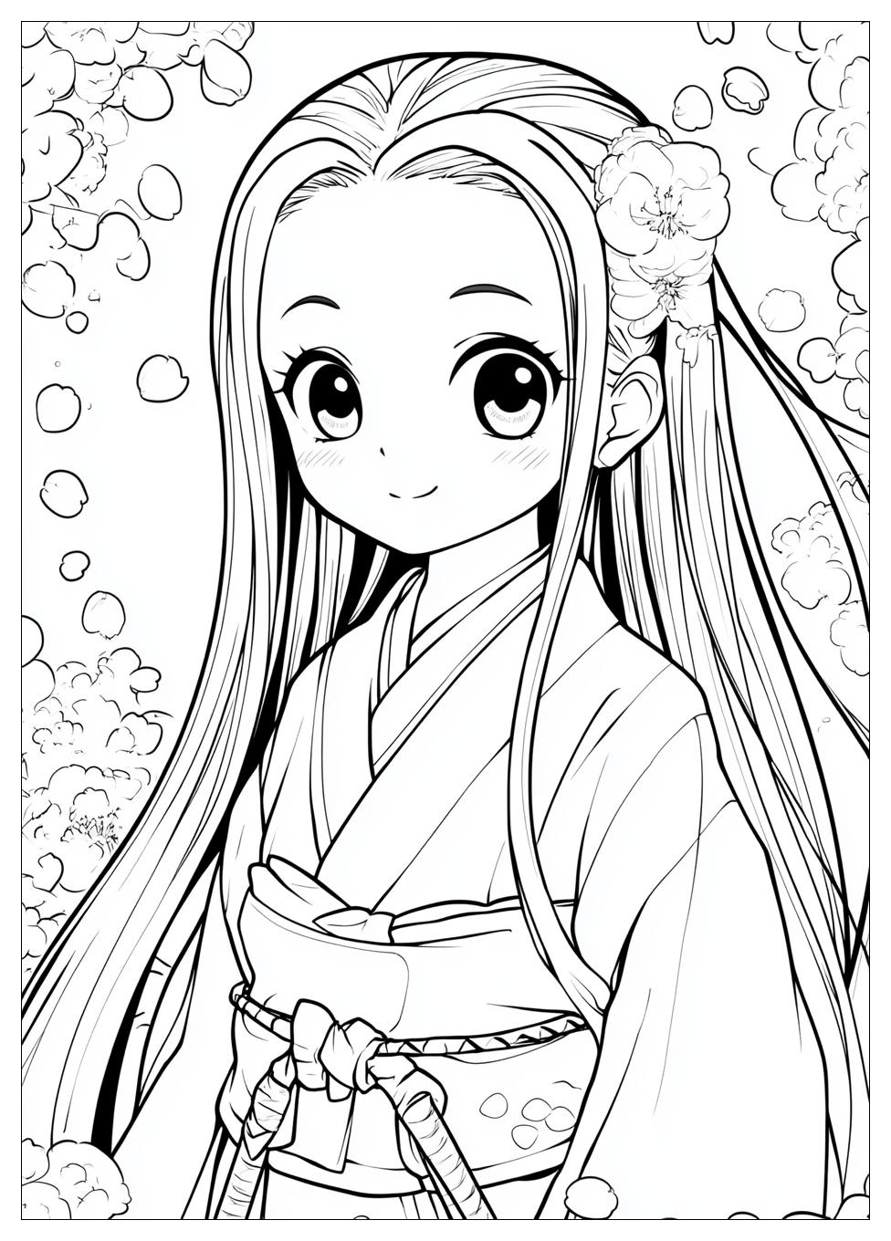 Nezuko Ausmalbilder 17