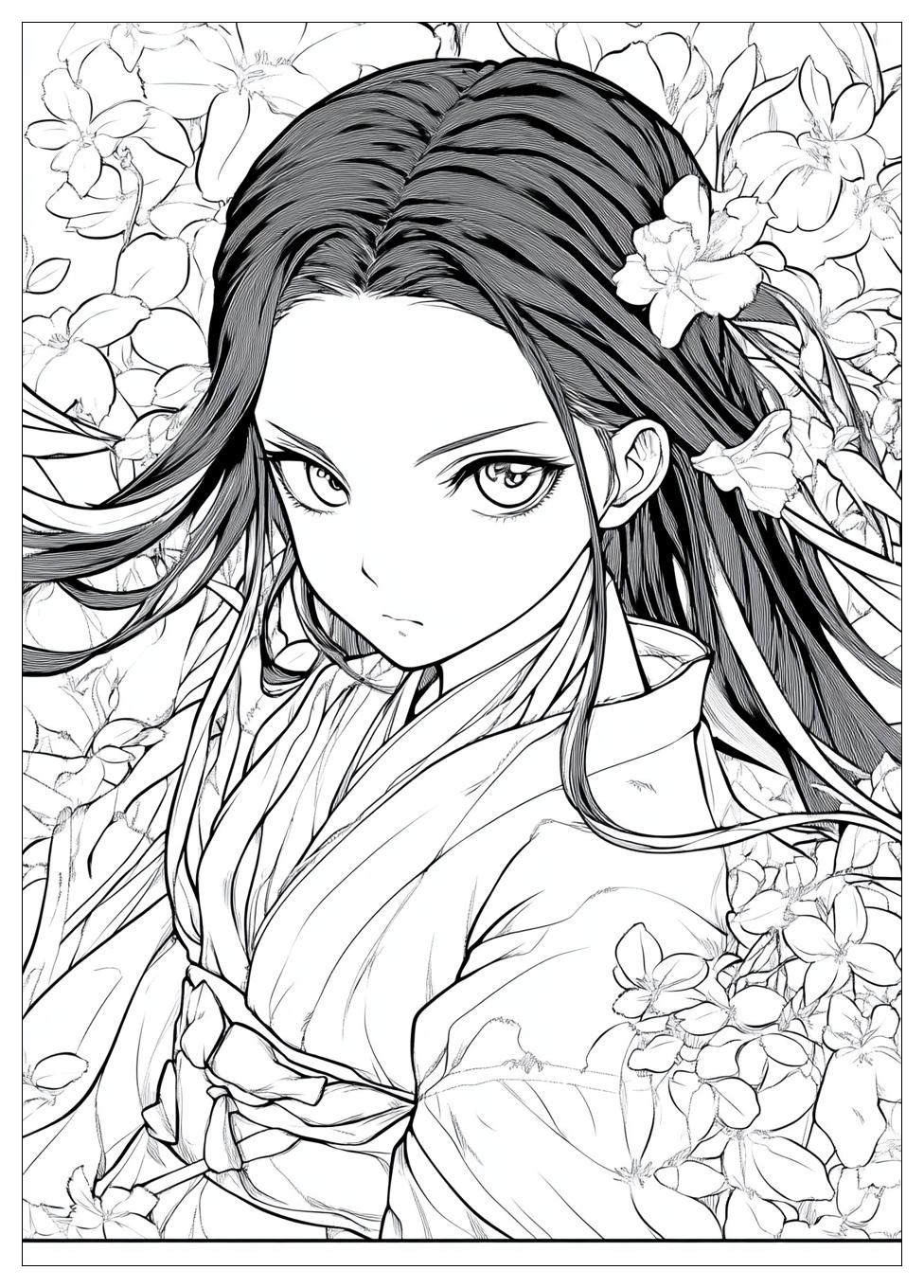 Nezuko Ausmalbilder 4
