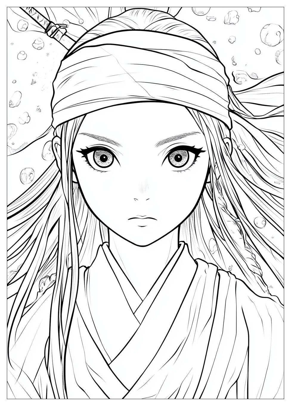 Nezuko Ausmalbilder 9