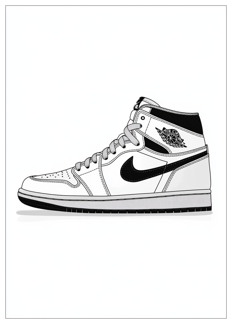 Nike Schuh Ausmalbilder 4