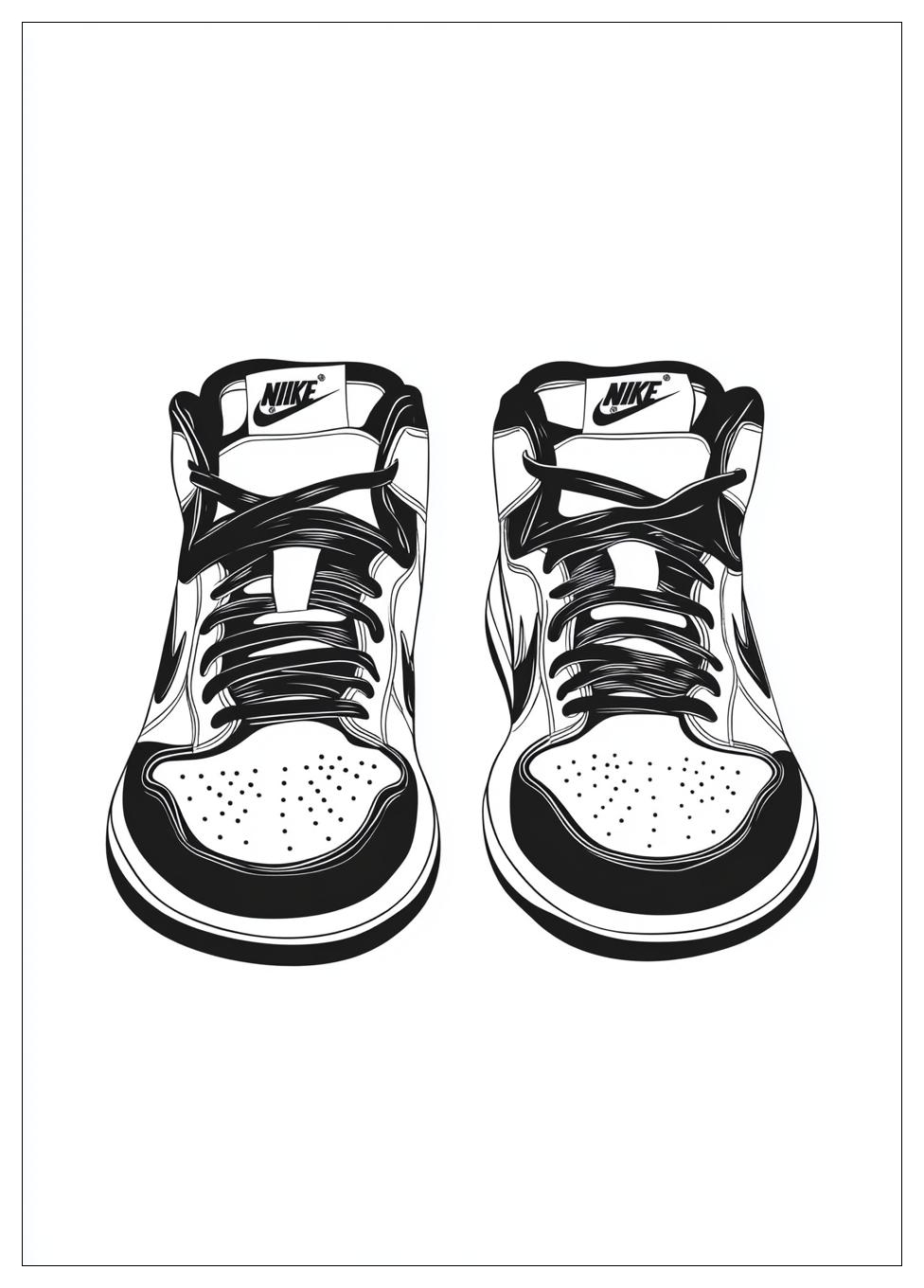 Nike Schuhe Ausmalbilder 1