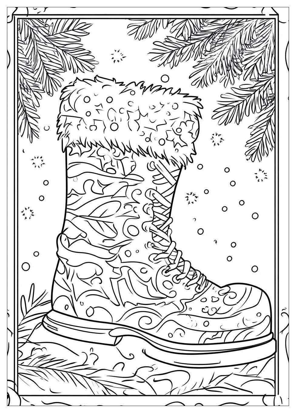 Nikolausstiefel Ausmalbilder 2