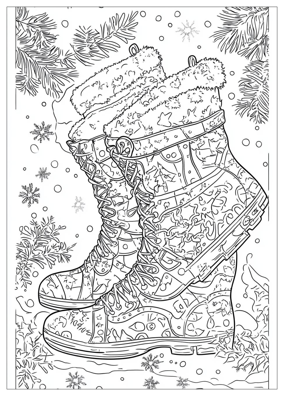 Nikolausstiefel Ausmalbilder 23