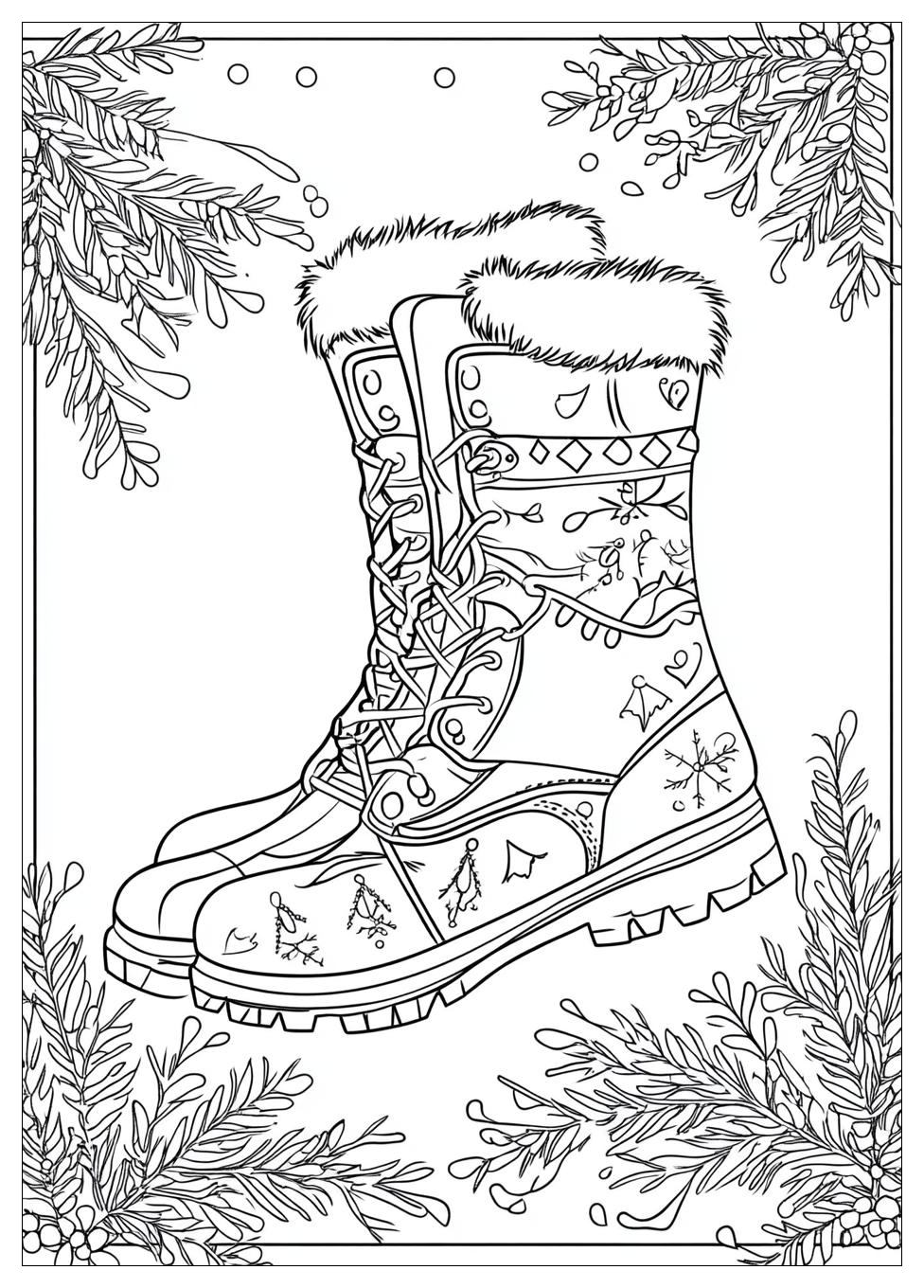 Nikolausstiefel Ausmalbilder 4