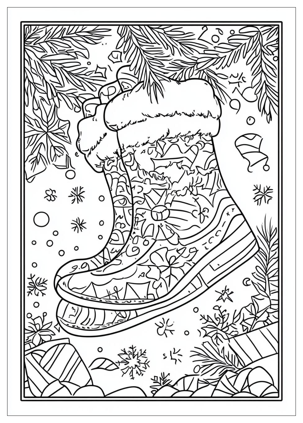 Nikolausstiefel Ausmalbilder 5