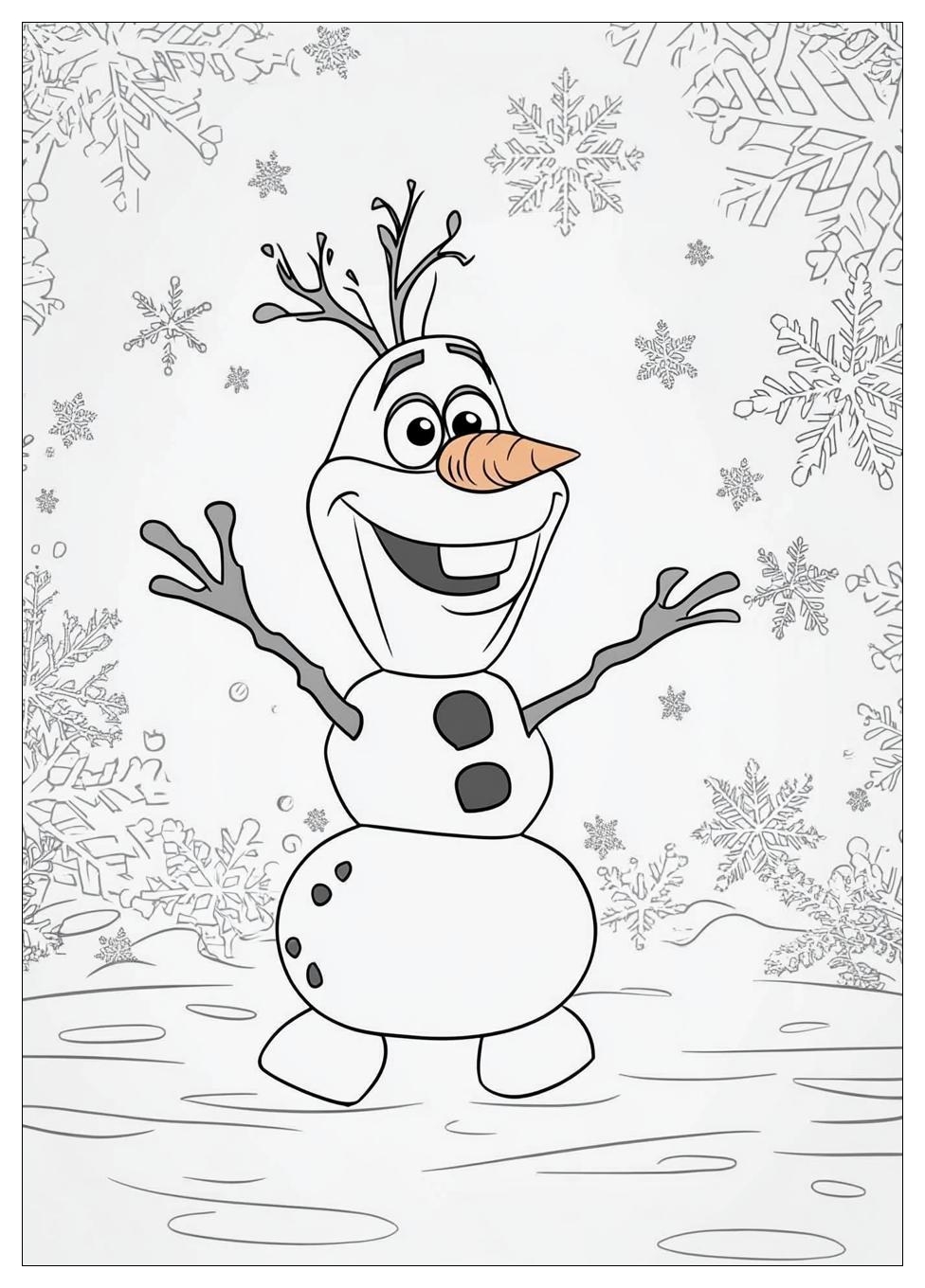 Olaf Ausmalbilder 13