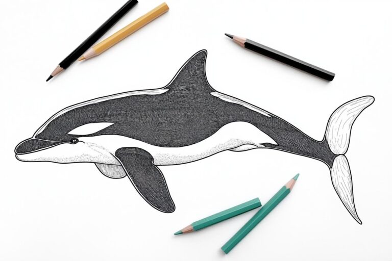 Orca Ausmalbilder : Orca Motive zum Ausmalen