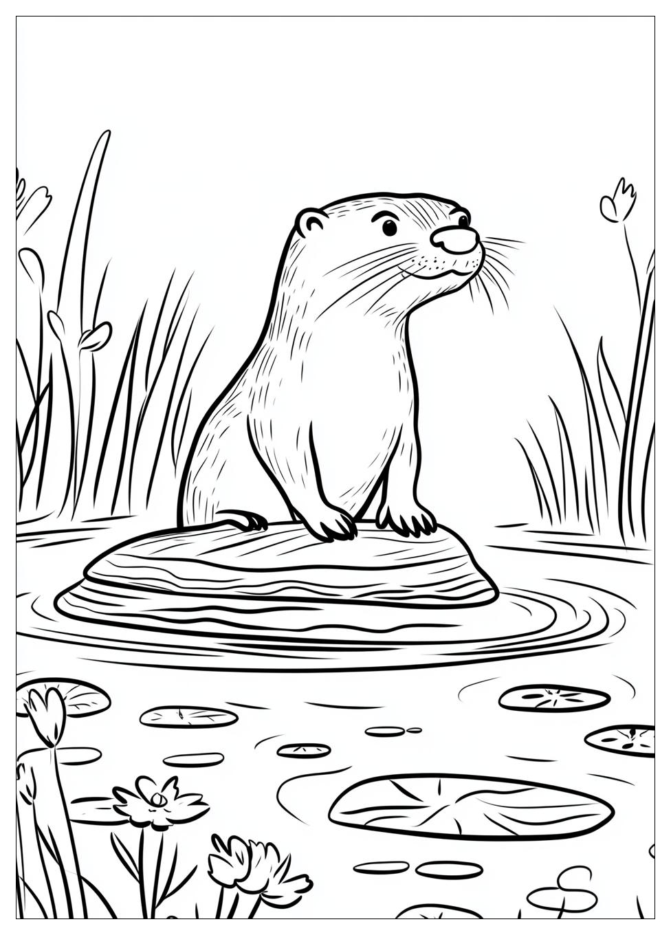 Otter Ausmalbilder 6