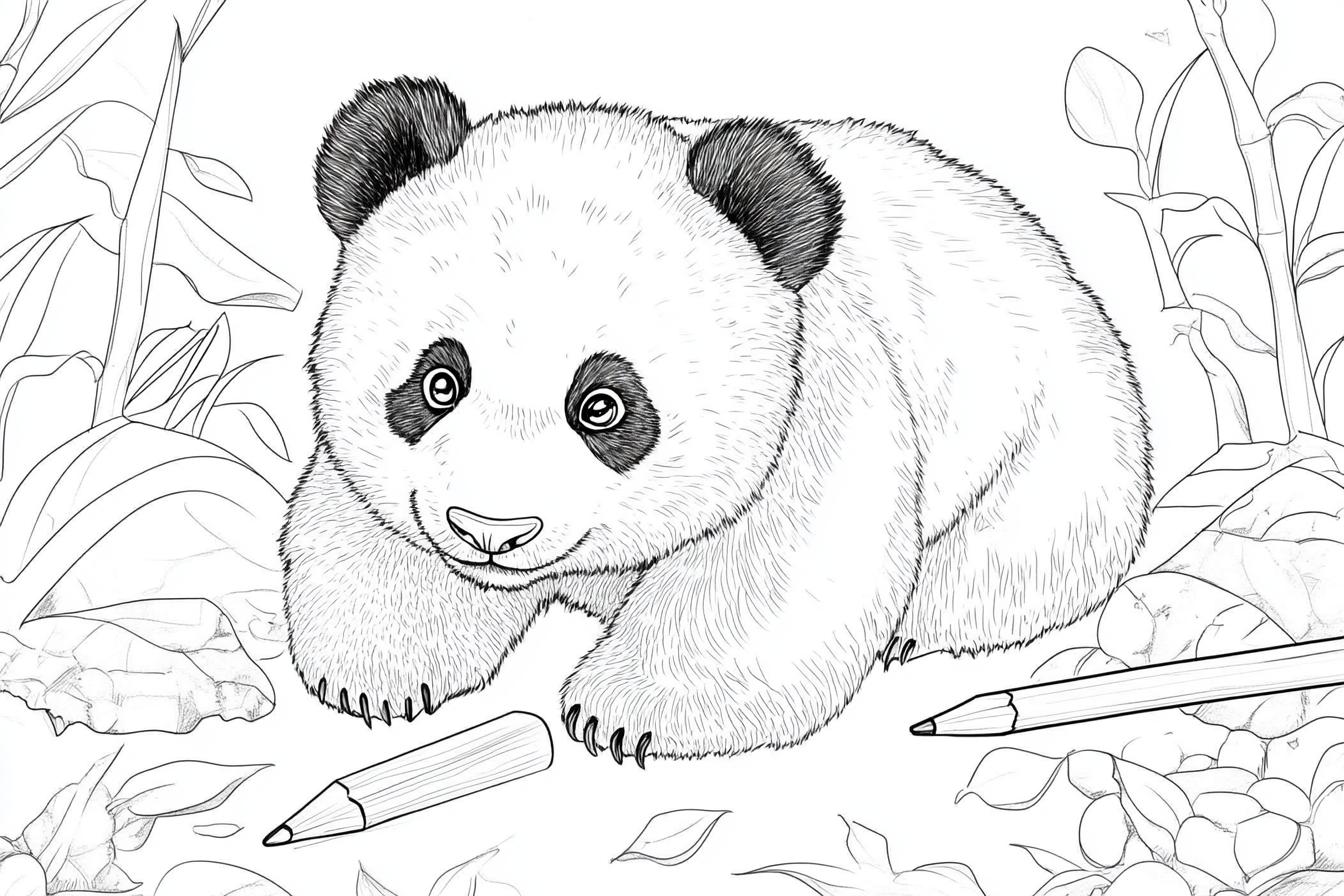 Panda Ausmalbilder Panda Ausmalbilder
