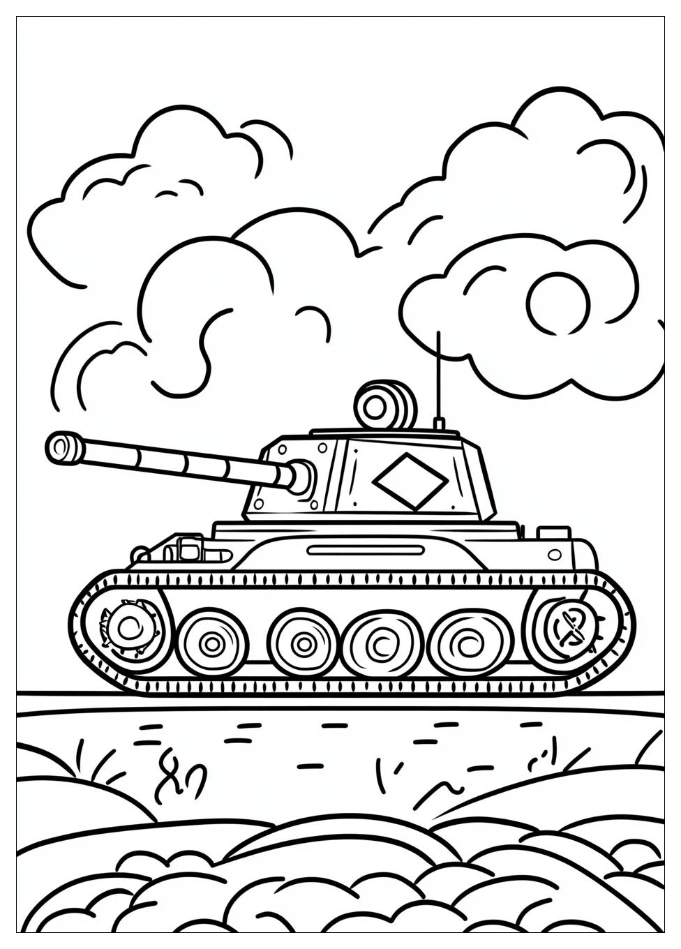 Panzer Ausmalbilder 2