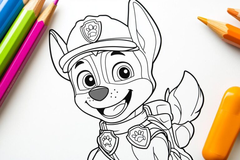 Paw Patrol Chase Ausmalbilder : Chase ausmalen – Kreativität und Abenteuer