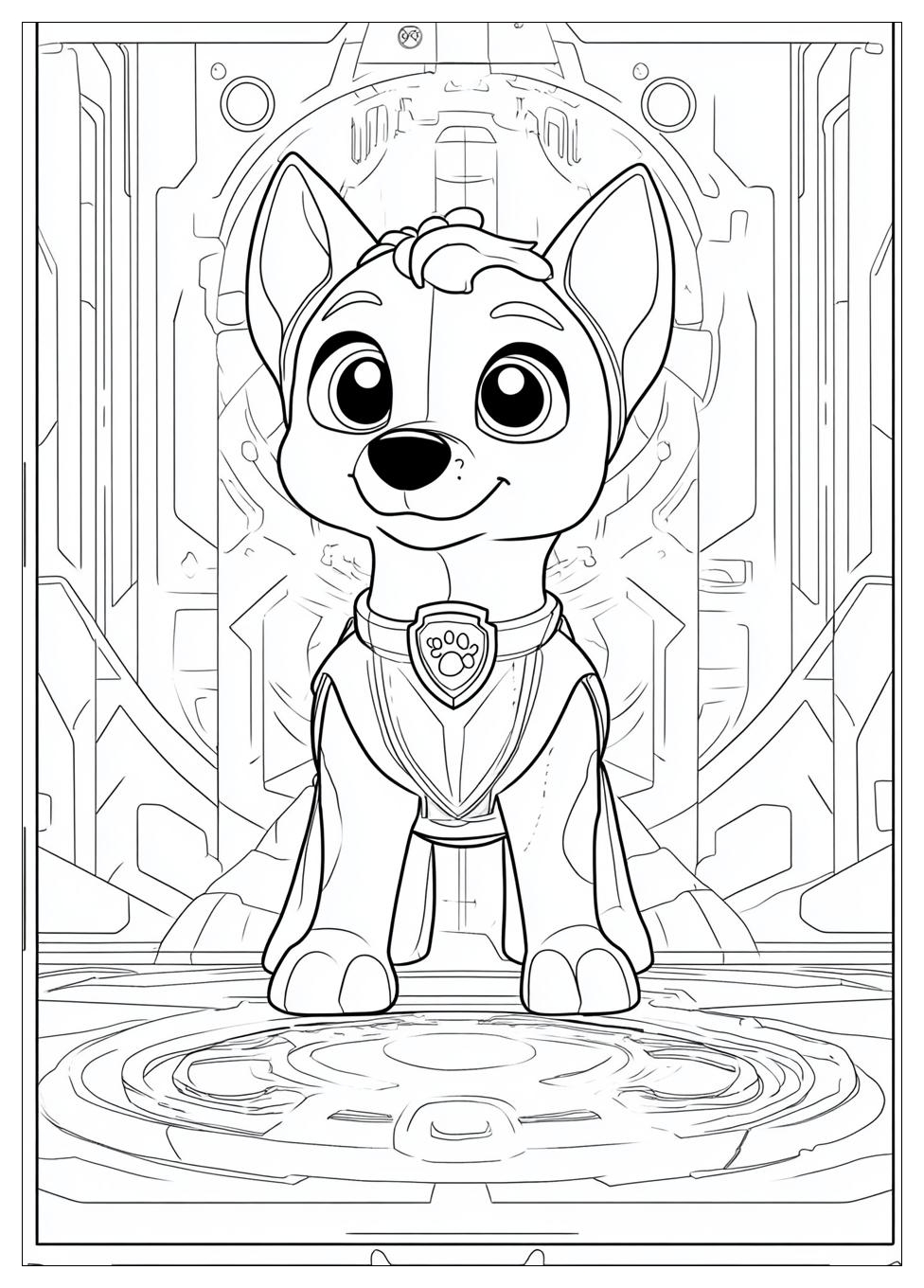 Paw Patrol Chase Ausmalbilder 10