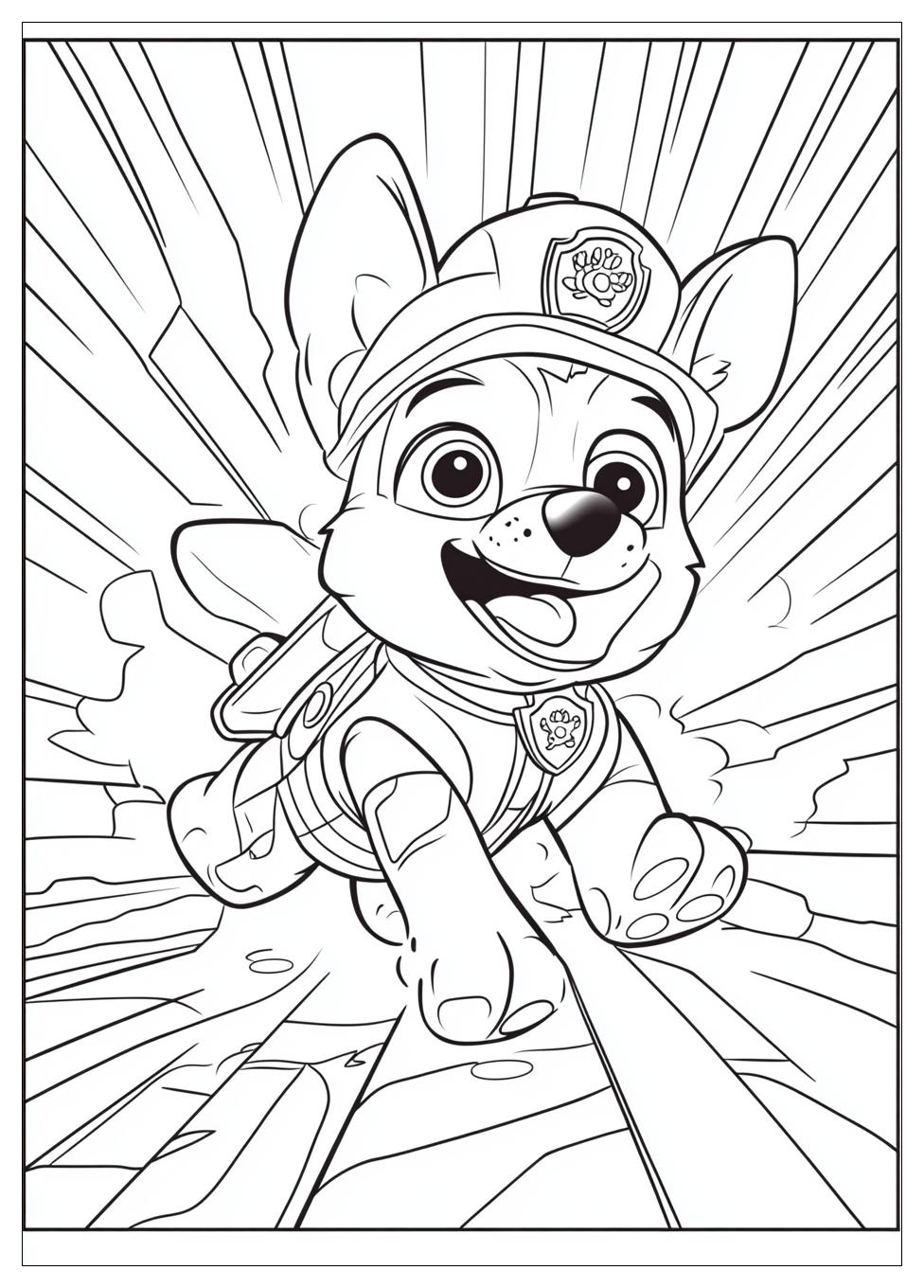 Paw Patrol Chase Ausmalbilder 12
