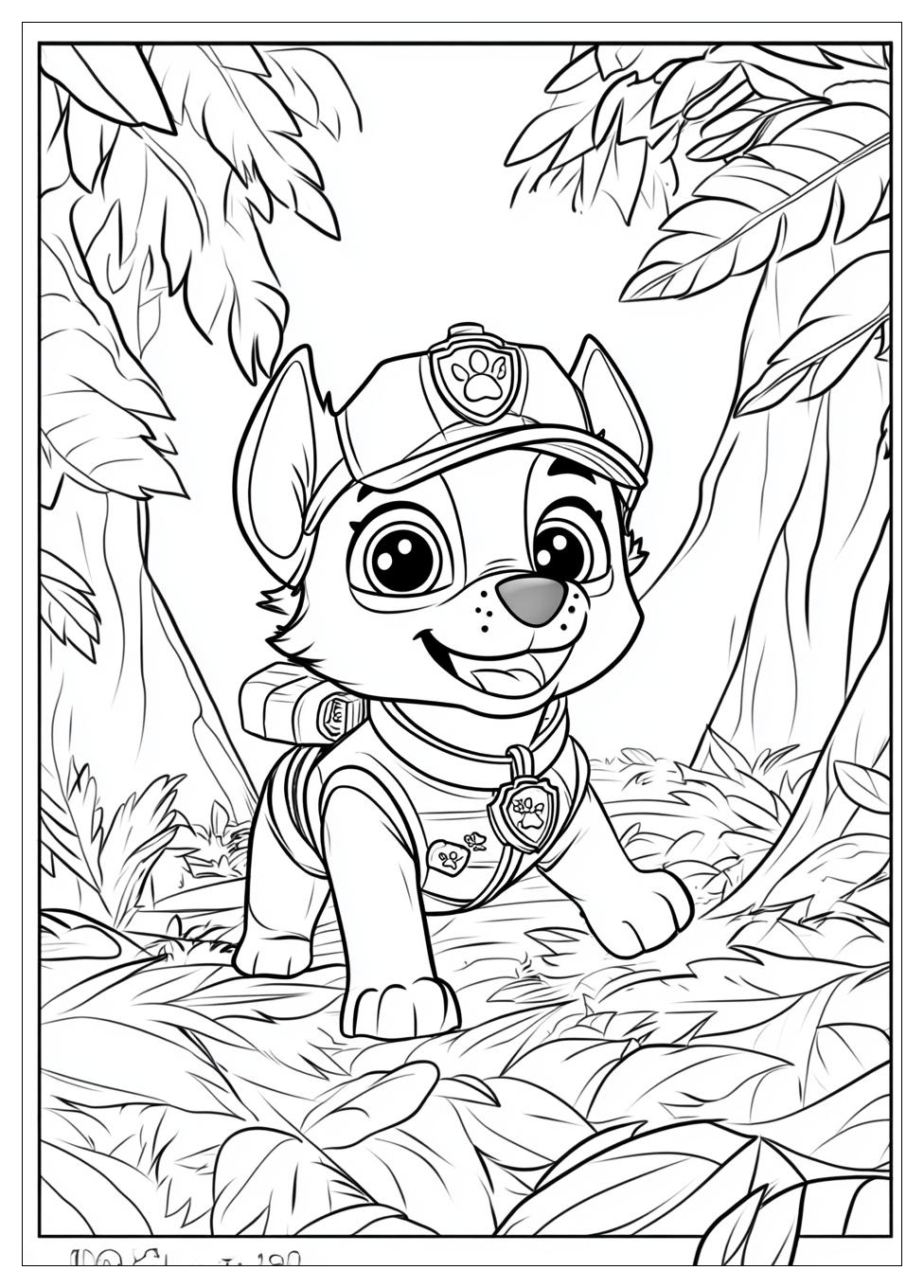 Paw Patrol Chase Ausmalbilder 14