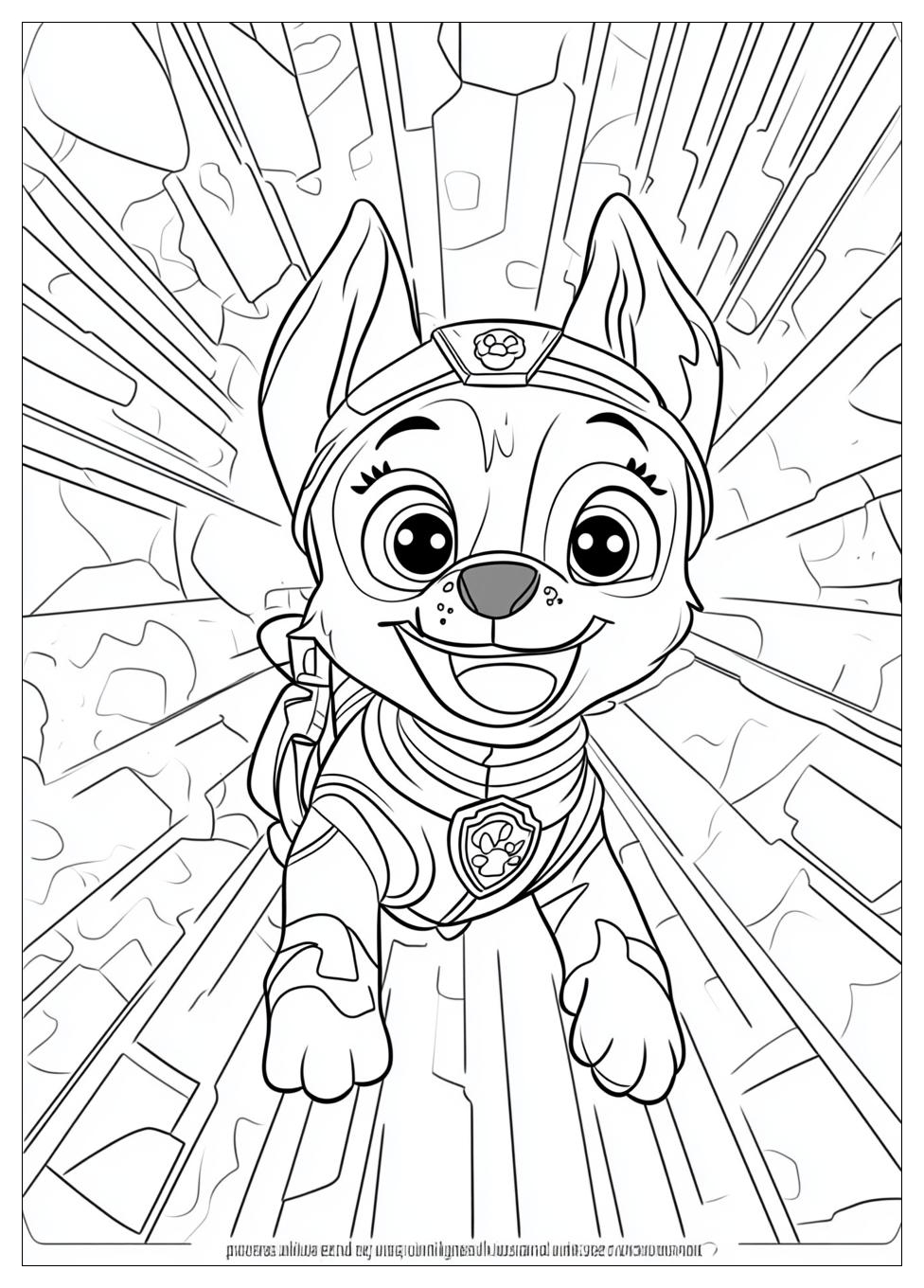 Paw Patrol Chase Ausmalbilder 18