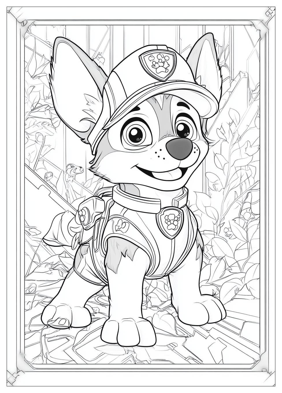 Paw Patrol Chase Ausmalbilder 20