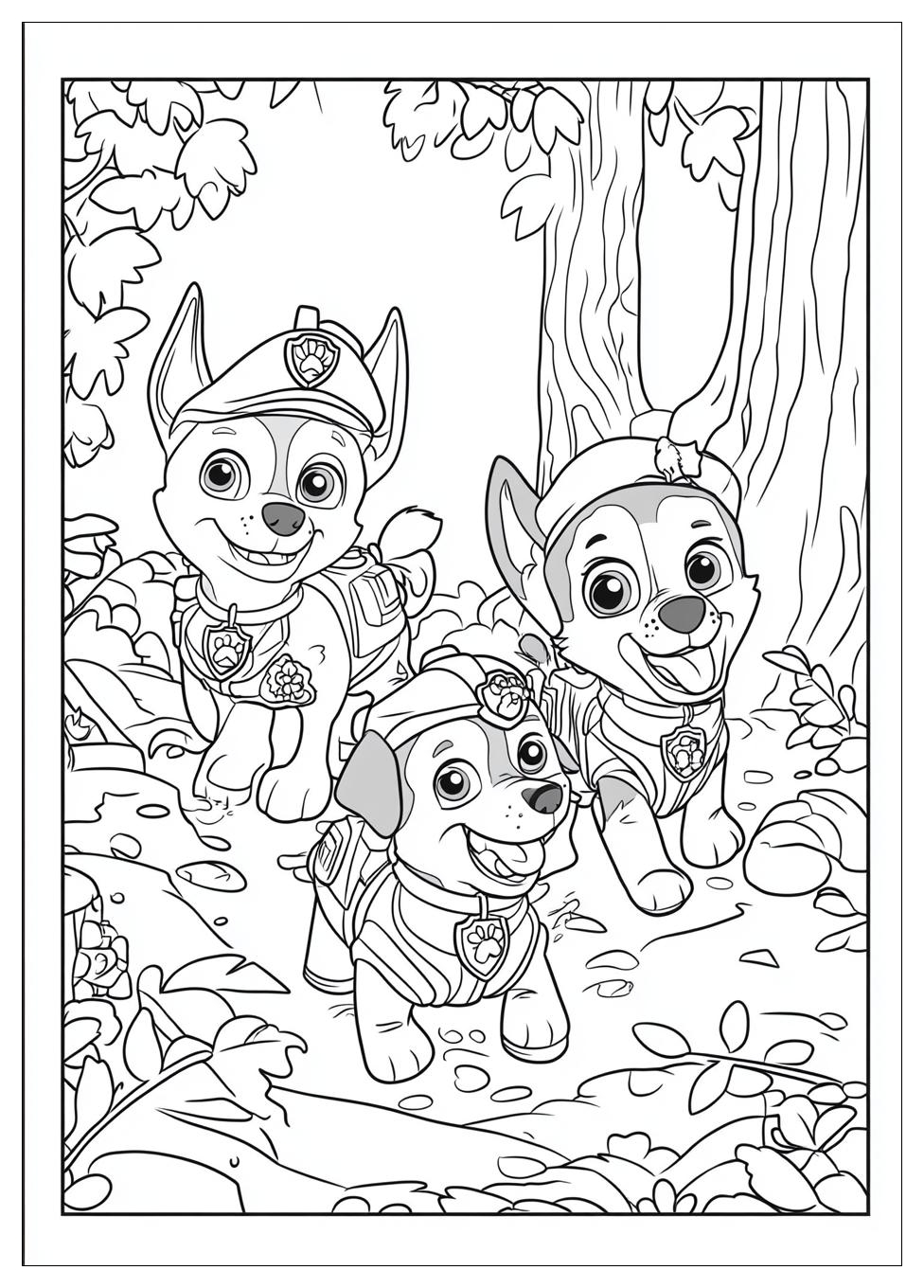Paw Patrol Chase Ausmalbilder 24
