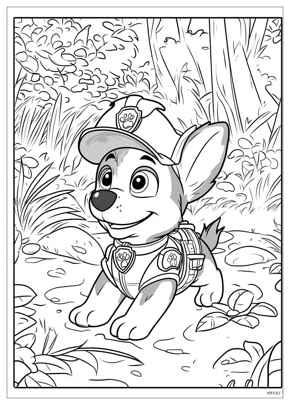 Paw Patrol Chase Ausmalbilder 3