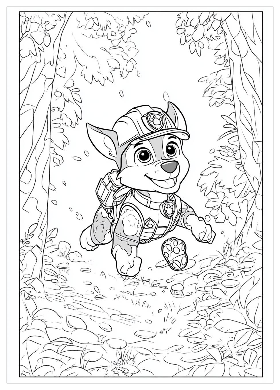 Paw Patrol Chase Ausmalbilder 4