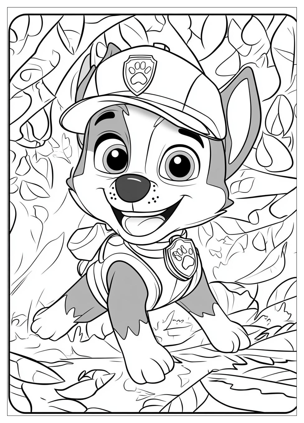 Paw Patrol Chase Ausmalbilder 5