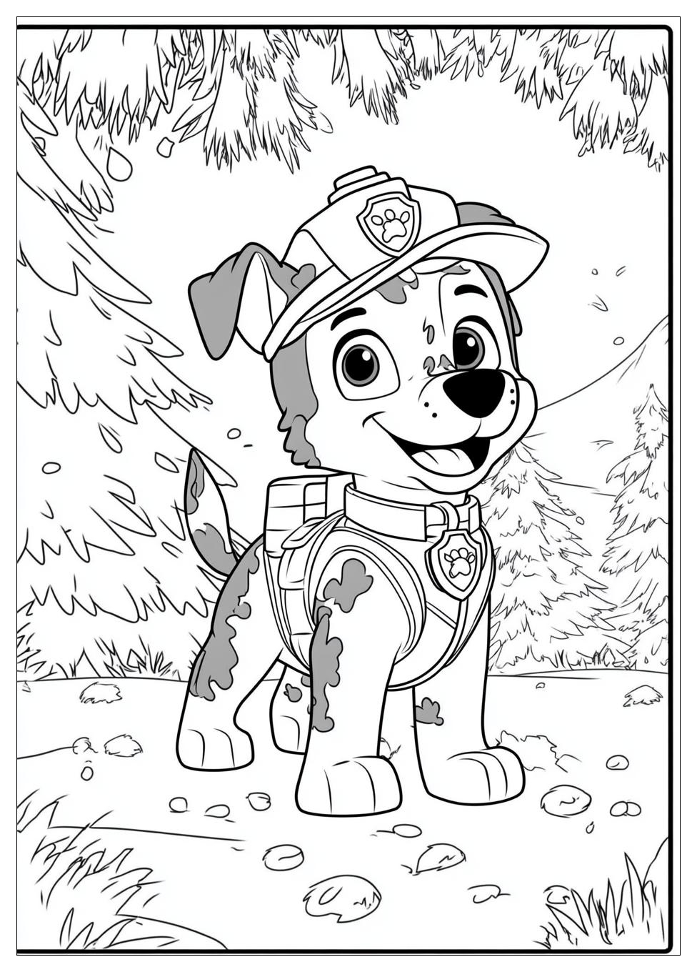 Paw Patrol Chase Ausmalbilder 6