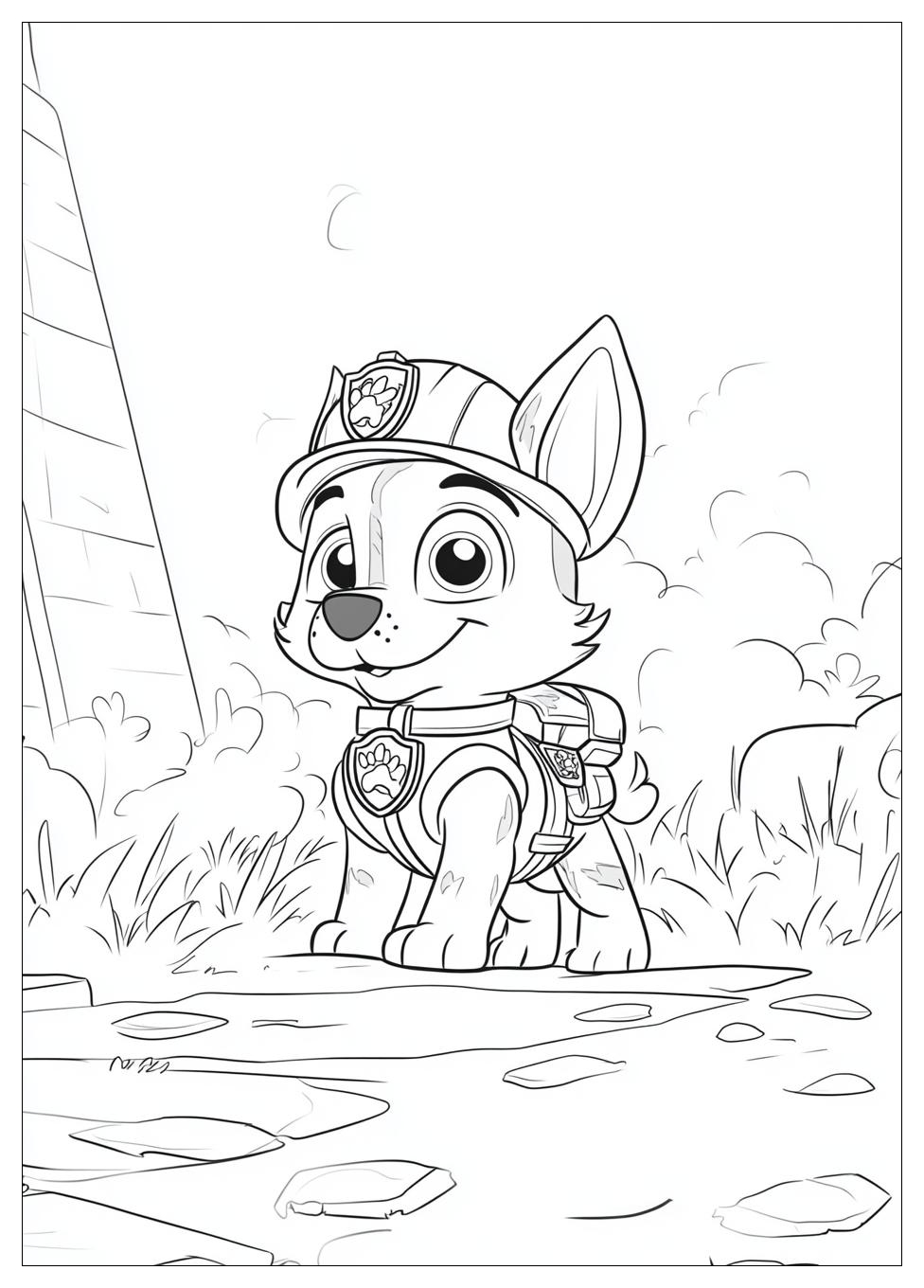 Paw Patrol Chase Ausmalbilder 7