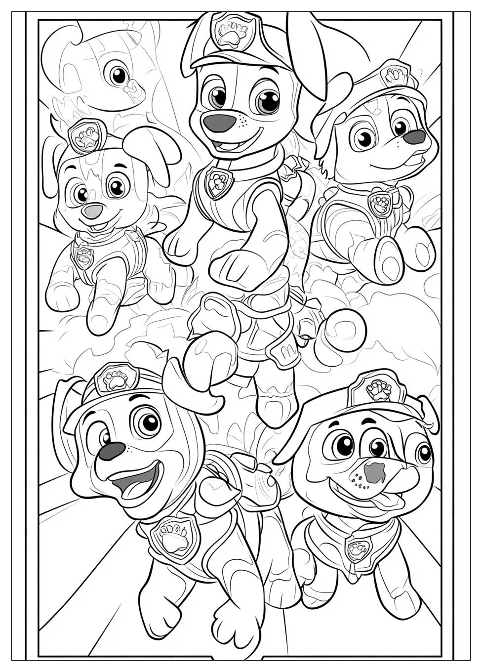 Paw Patrol Chase Ausmalbilder 9