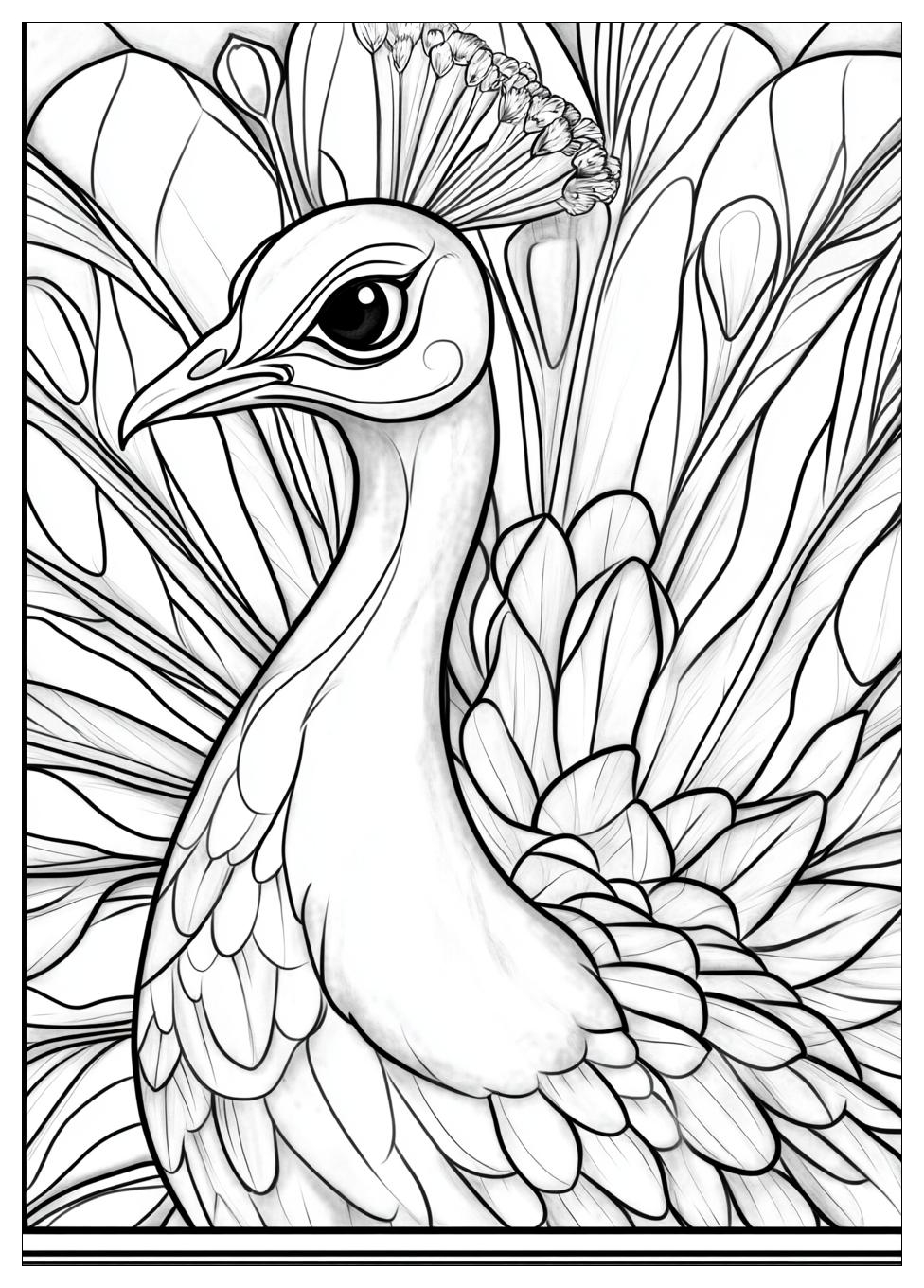 Pfau Ausmalbilder 1