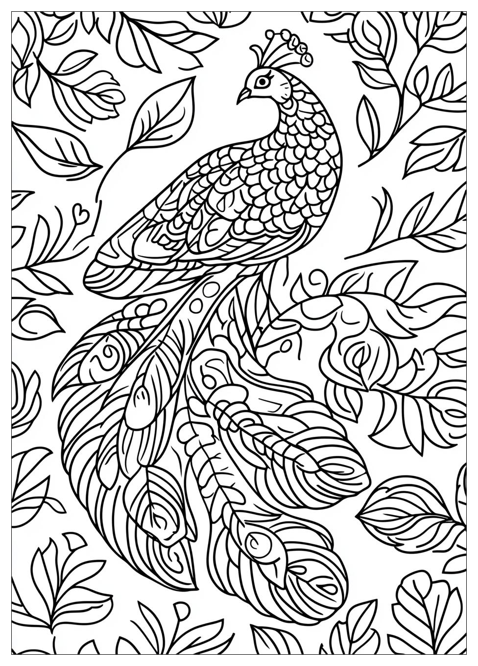 Pfau Ausmalbilder 10