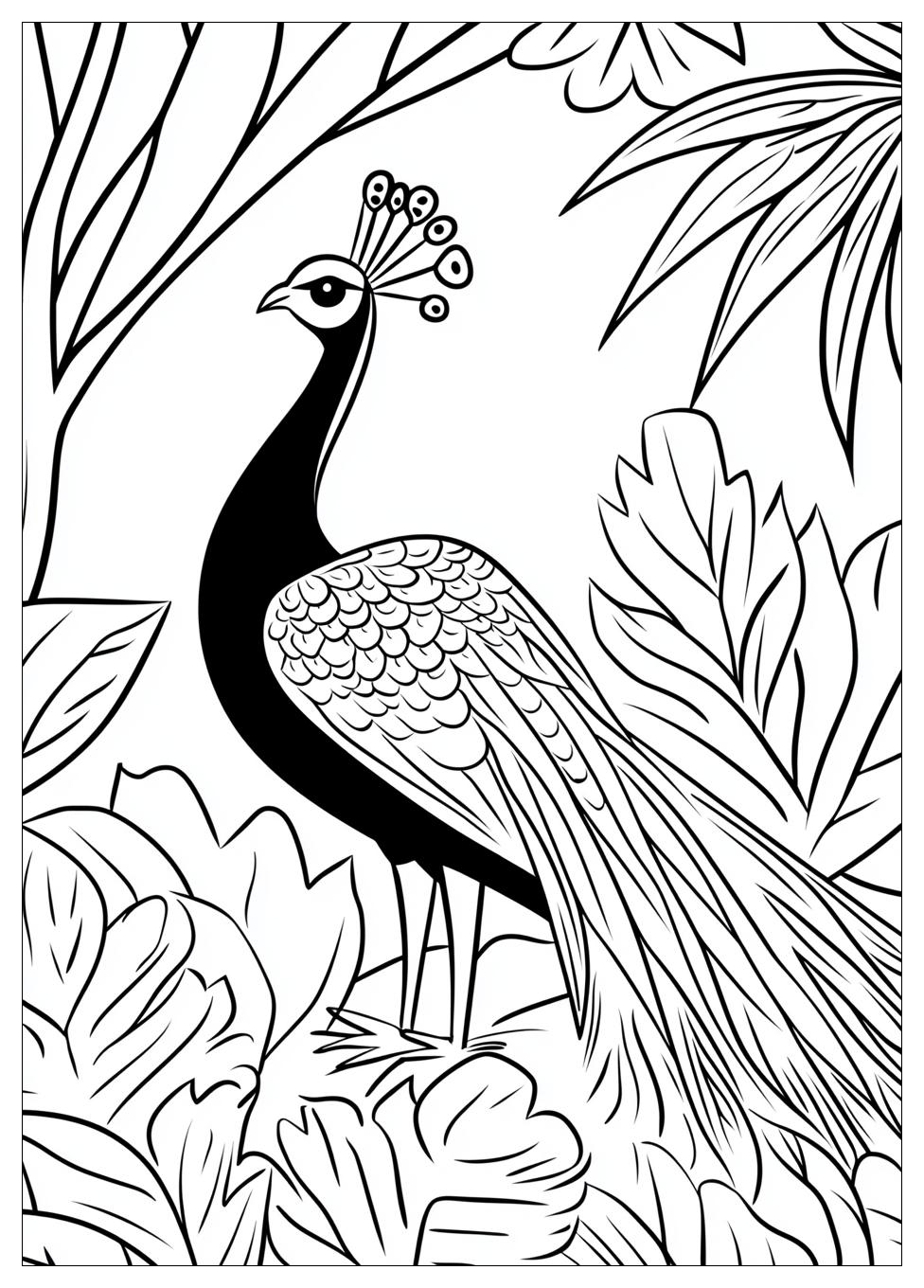 Pfau Ausmalbilder 2