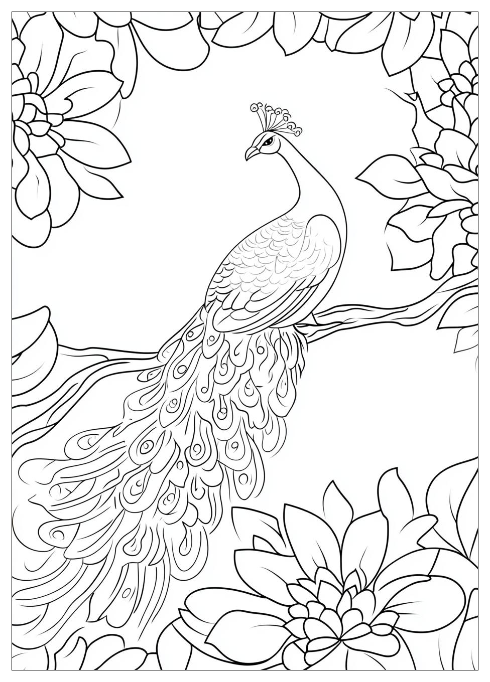 Pfau Ausmalbilder 3