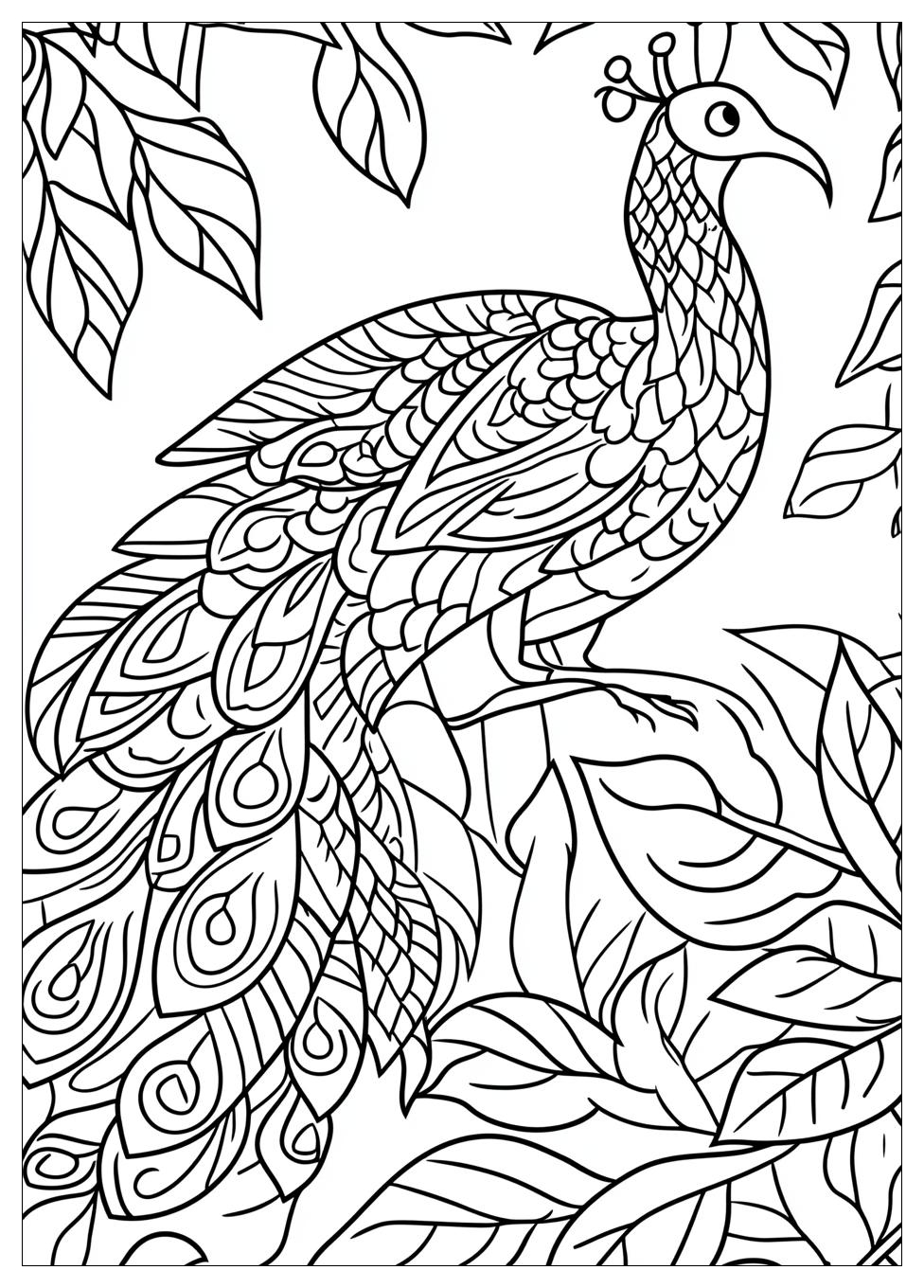 Pfau Ausmalbilder 6
