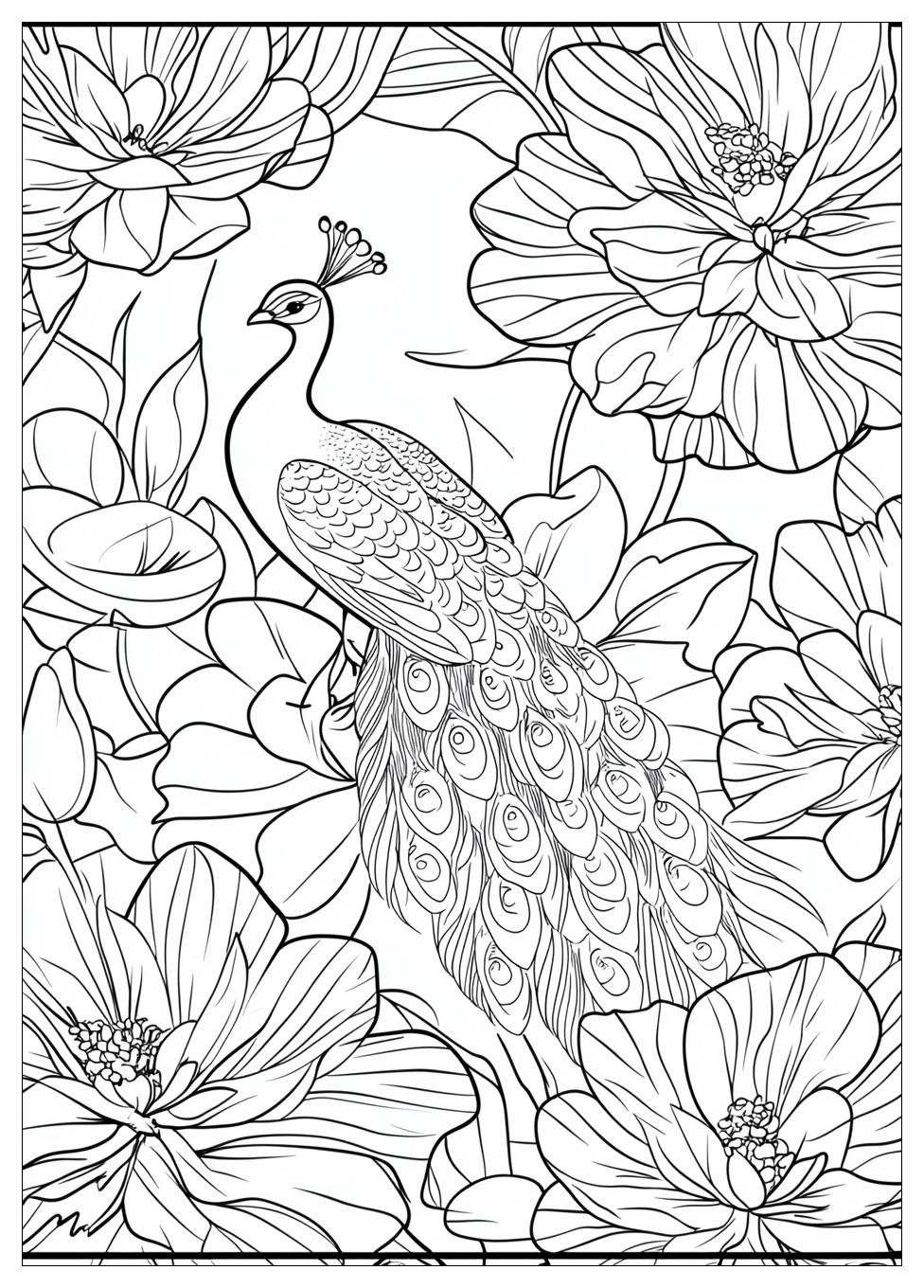 Pfau Ausmalbilder 9
