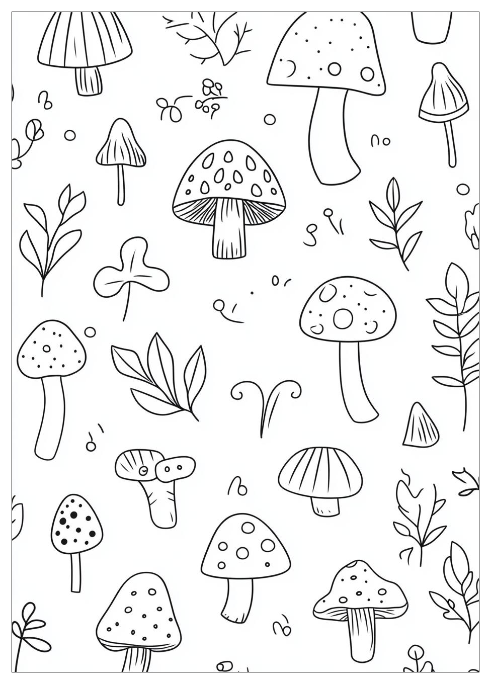 Pilze Ausmalbilder 6