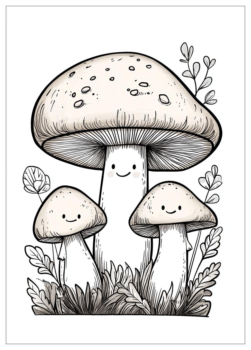 Pilze Ausmalbilder 7