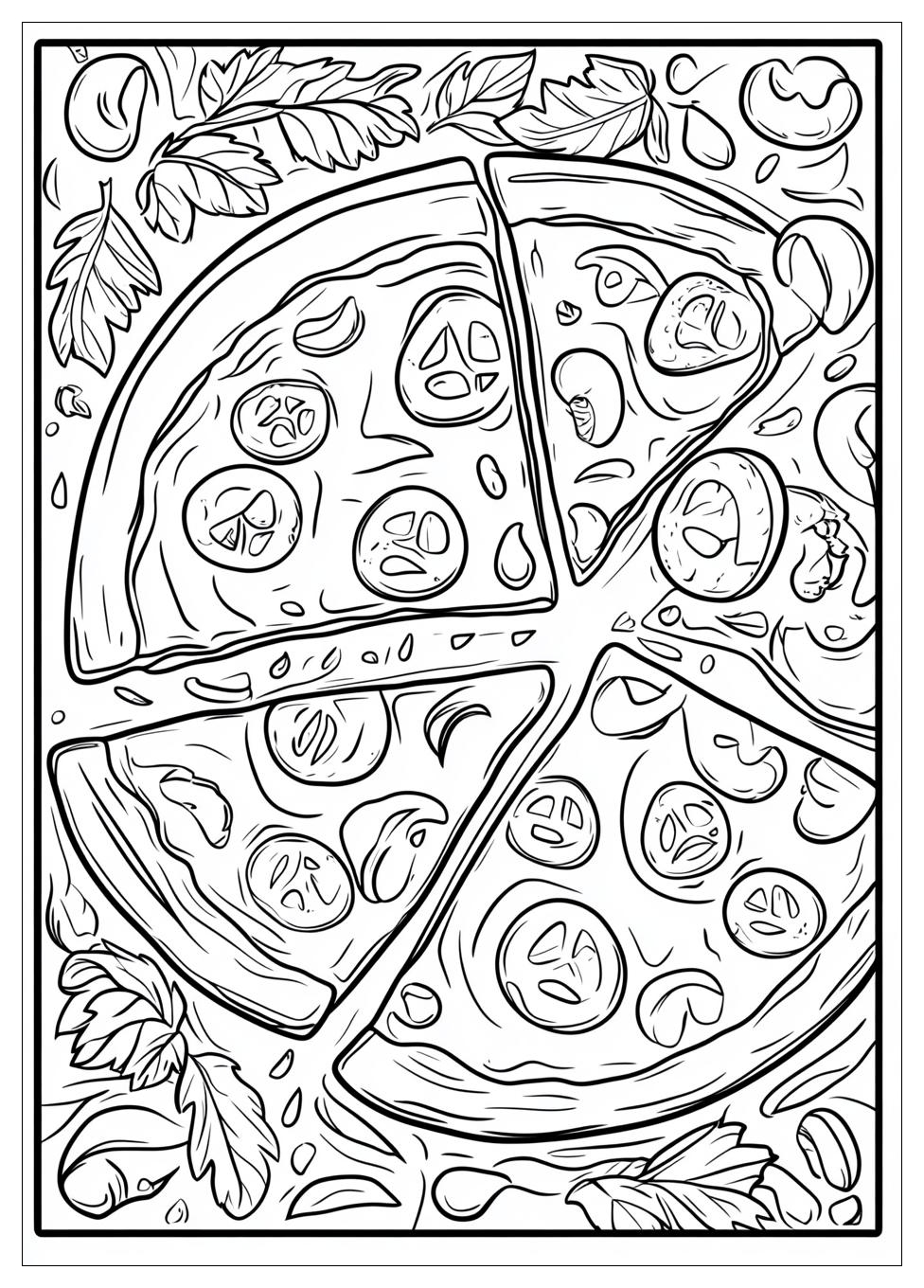 Pizza Ausmalbilder 7